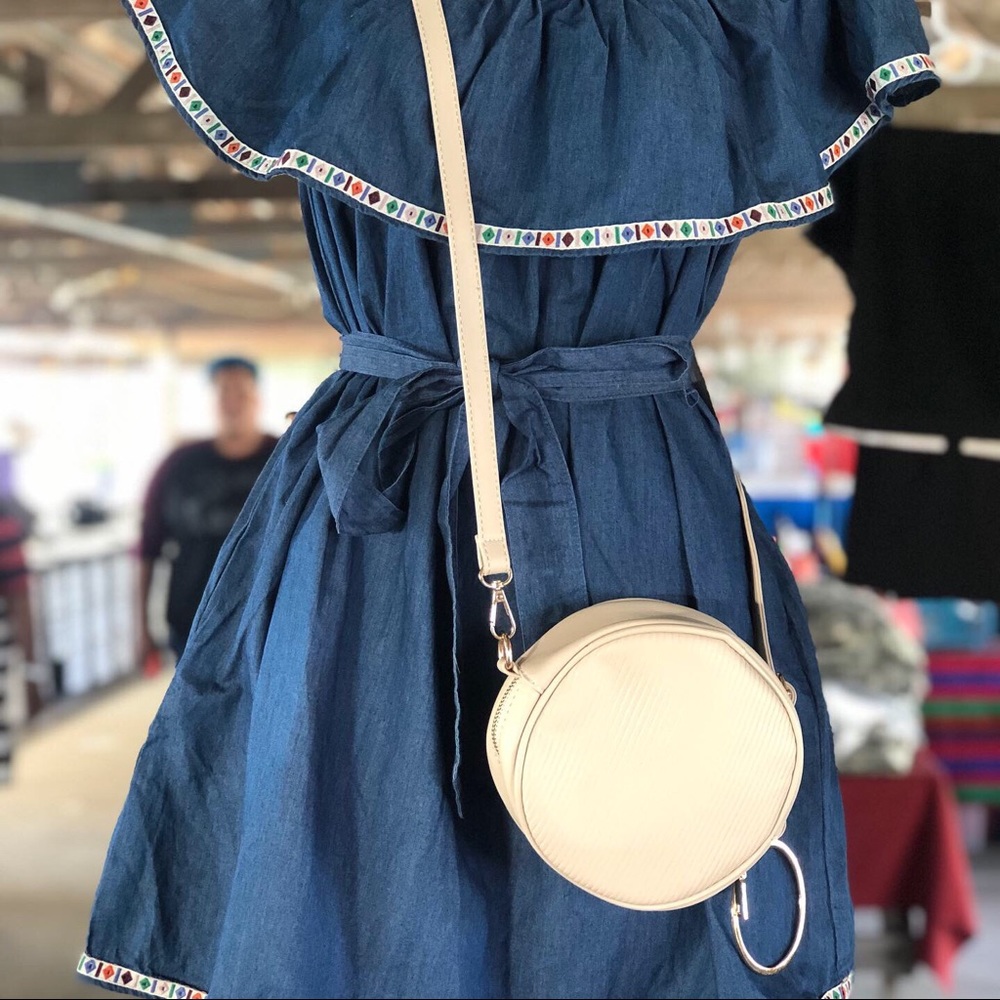 Festival off shoulder denim dress